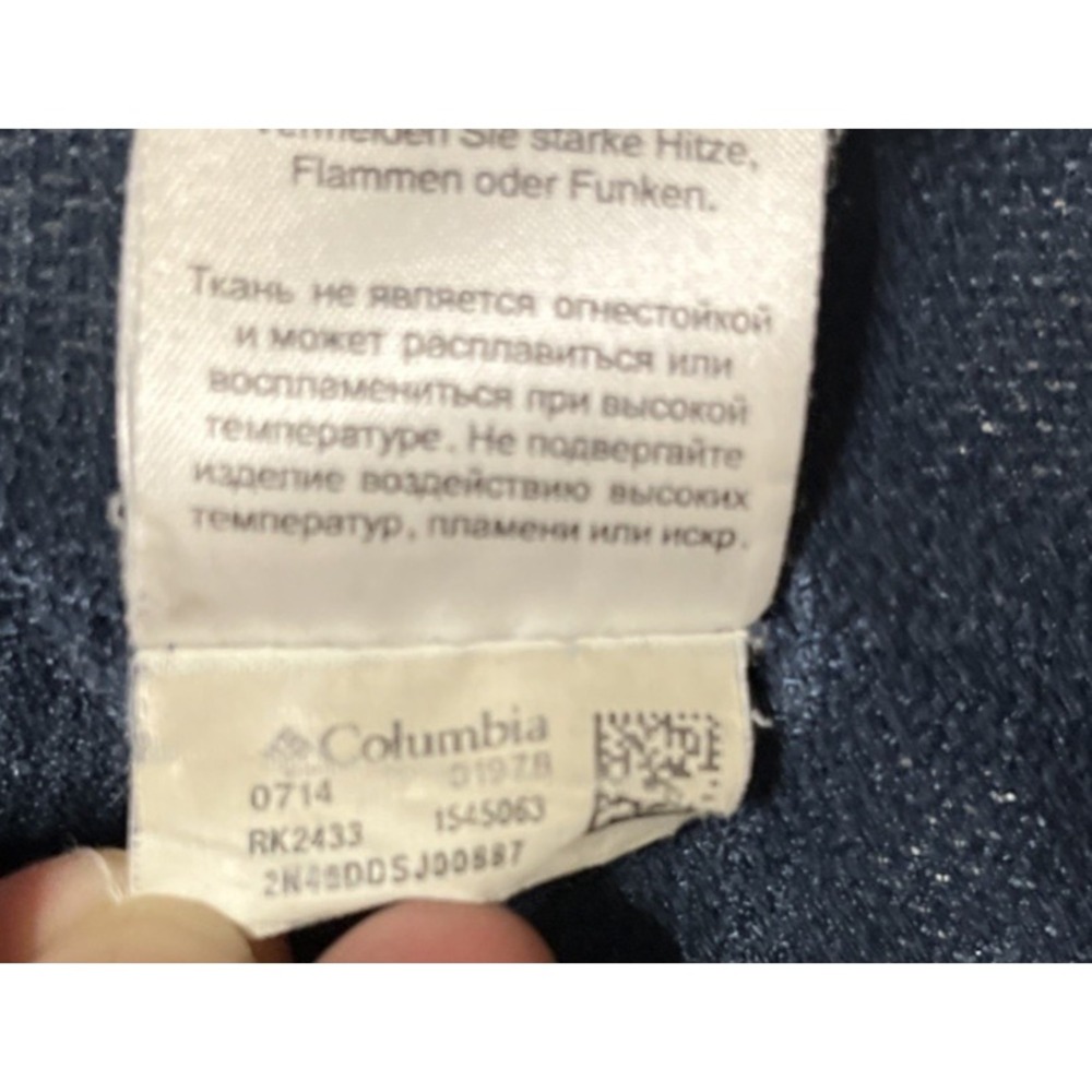 COLUMBIA Watertight Omni-Tech Waterproof Blue Hoodie Rain Jacket Womens M - Picture 11 of 11